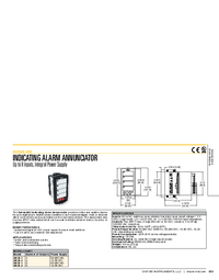 Thumbnail of document Data Sheet - Series AN2 Indicating Alarm Annunciator